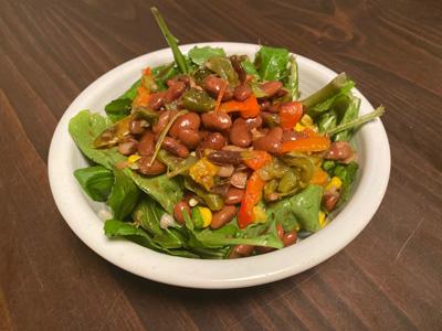 arugula-and-corn-and-roasted-pepper-salad