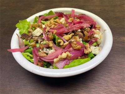 bibb-and-blue-salad-with-quick-pickled-onions