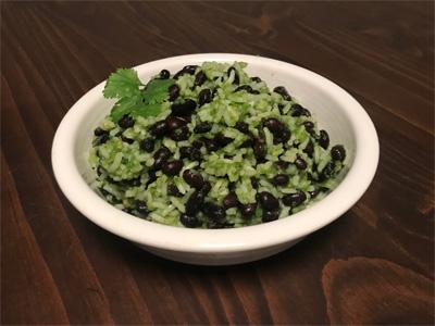 chimichurri-with-tomatillos-blackbeans-and-rice